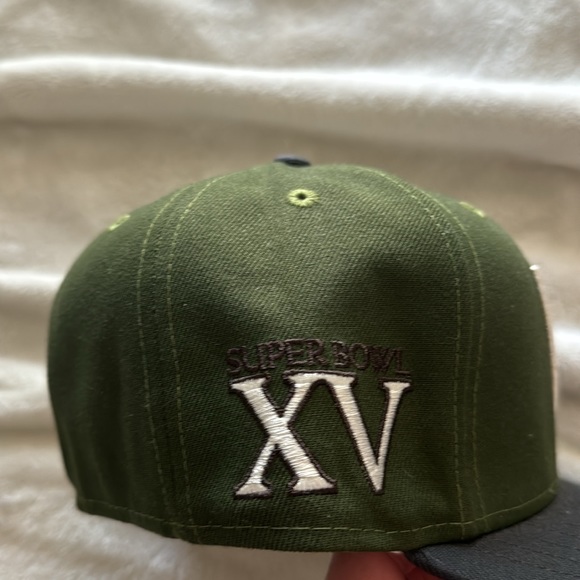 Raiders forest green fitted hat size 7 1/8 - Picture 2 of 4